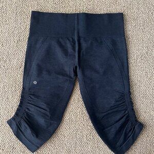 lululemon ruched leg crops